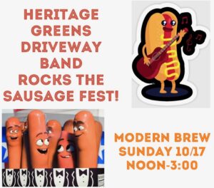 Live Music: Heritage Greens Driveway Band plays Sausage Fest @ Modern Brew